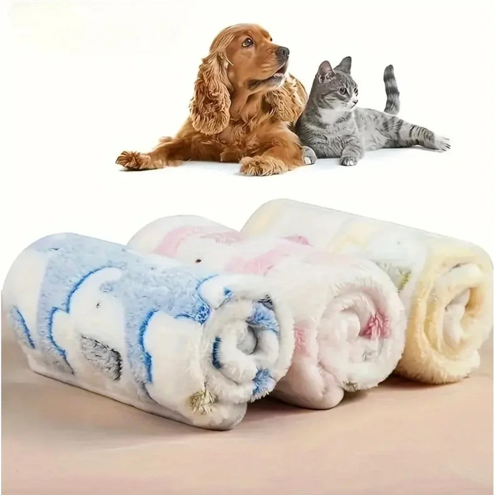 Elephant Warm Soft Fluffy Fleece Flannel‎ Pet Cat Dog Blanket Mat MEDIUM 21